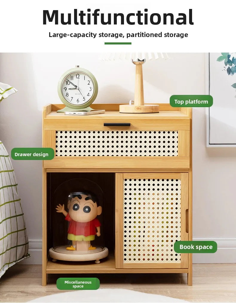 Schlafzimmer-Nachttisch, Schubladenschrank im Familien-Wohnzimmer-Stil, Snack-Aufbewahrungsschrank, Aufbewahrungsbox, Sofa-Beistelltisch
