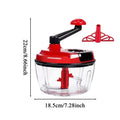 Gemüseschneider, Zerkleinerer, Zerkleinerer, manueller Fleisch- und Gemüsehacker, Mühle, Obstsalat-Hersteller, Fleischwolf, manueller Handmixer