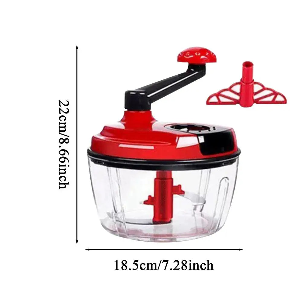 Gemüseschneider, Zerkleinerer, Zerkleinerer, manueller Fleisch- und Gemüsehacker, Mühle, Obstsalat-Hersteller, Fleischwolf, manueller Handmixer