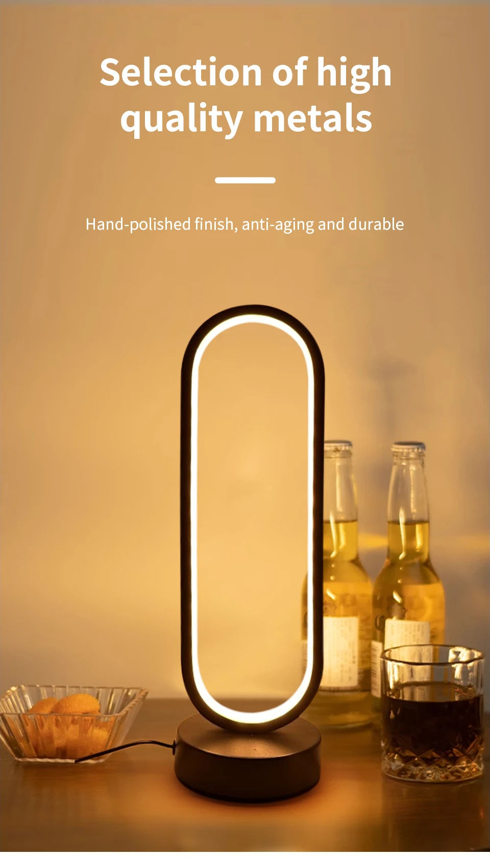 Schlafzimmer Ring Nacht Lampe Wohnzimmer Drei Farbe Dimmbare Bett Lampe Led Nacht Lampe Umgebungs Licht Schreibtisch Nachttisch Tisch Zubehör