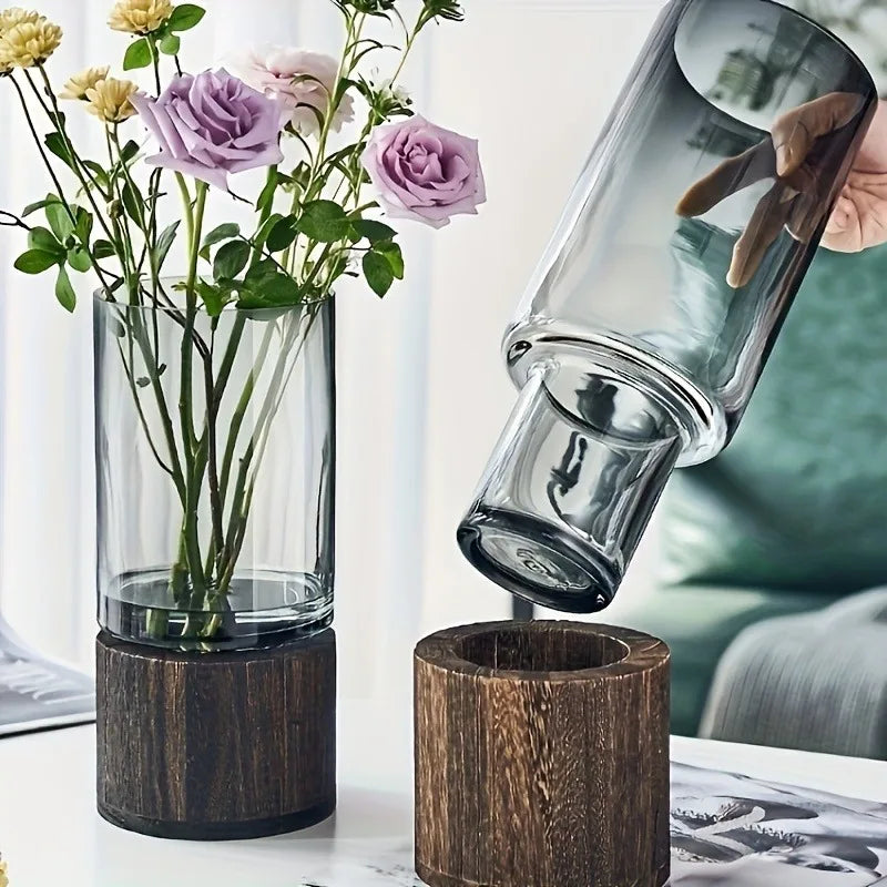 Licht Luxus Einfache Retro Vase Dekoration Kreative Primäre Farbe Glas Wasser Pflegende Vase Wohnzimmer Tisch Dekoration