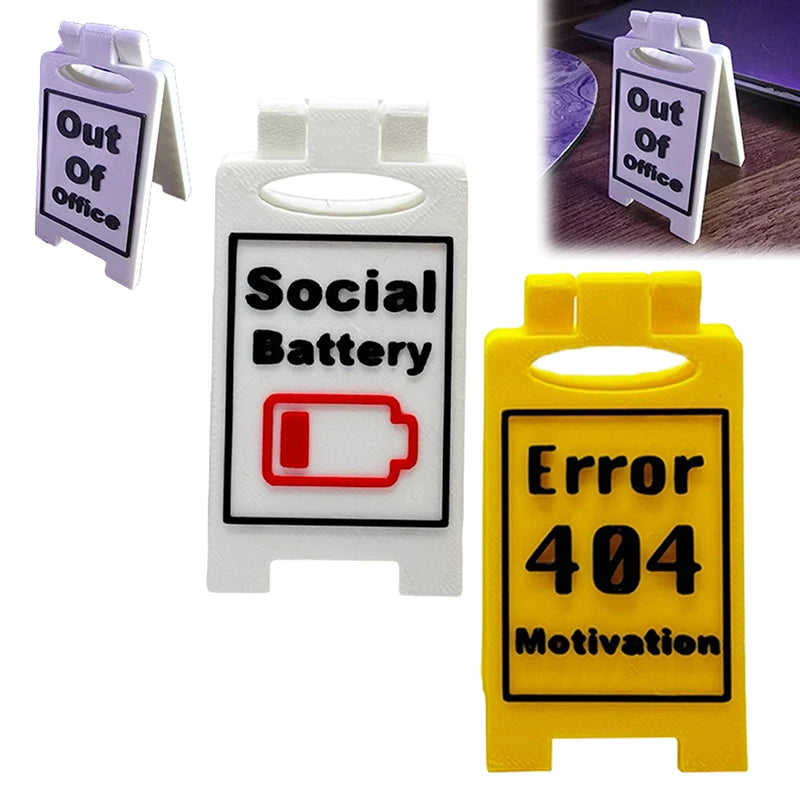 Humorvolles Büro-Schreibtischschild – „Kaffee, dünne Arbeit“ „Busy“ Home Office Desktop-Dekoration Unisex Kollegen-Geschenk, multifunktional