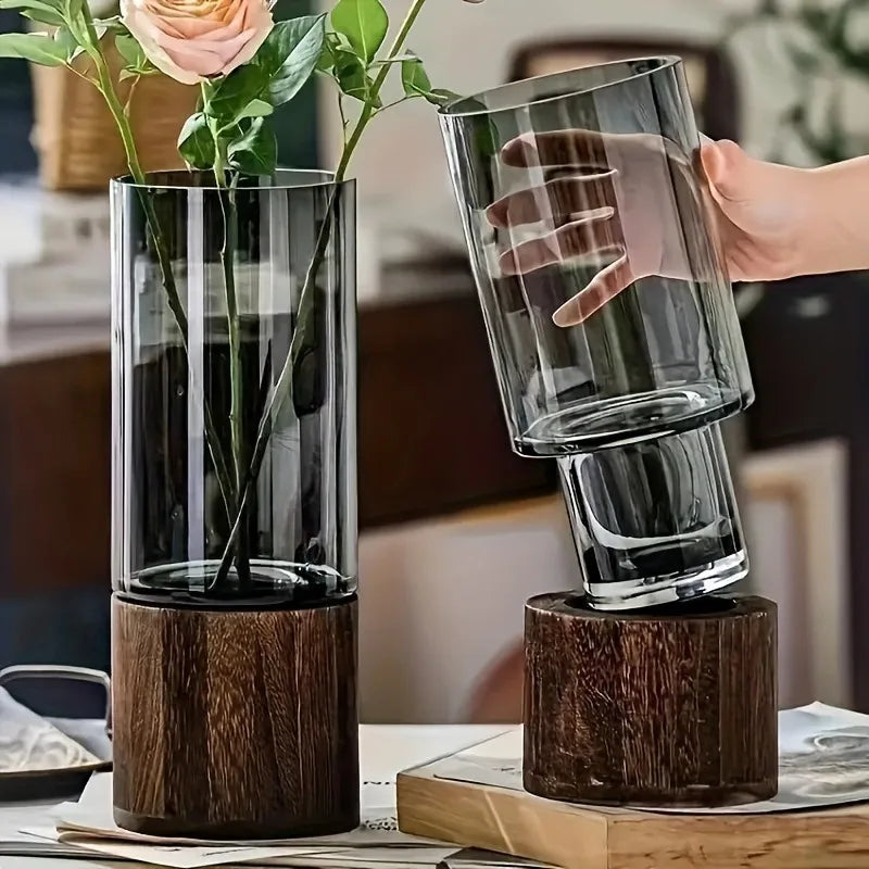 Licht Luxus Einfache Retro Vase Dekoration Kreative Primäre Farbe Glas Wasser Pflegende Vase Wohnzimmer Tisch Dekoration