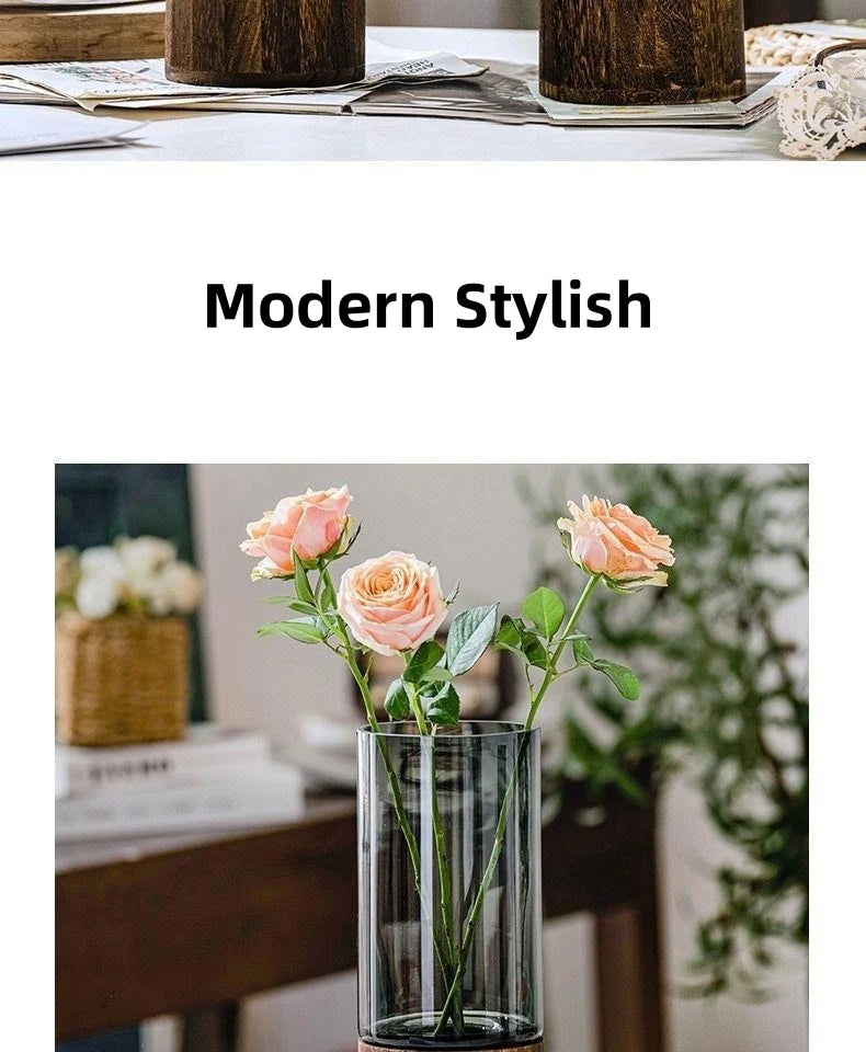 Licht Luxus Einfache Retro Vase Dekoration Kreative Primäre Farbe Glas Wasser Pflegende Vase Wohnzimmer Tisch Dekoration
