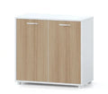Office Furniture 2 Swing Door White Low Cabinet Office Filing Storage Cabinets
