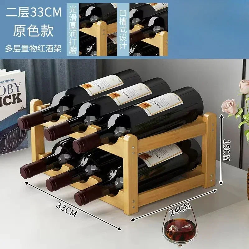 Rot WeinRack Dekoration Haushalt Gitter Wein Display Rack Tisch Kreative WeinFlasche rack Einfache wein Schrank Montieren Lagerung Rack
