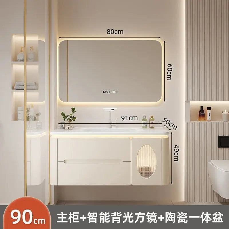 Spiegel Schwimmender Badezimmerschrank Waschbecken Schublade Regale Eitelkeit Badezimmerschrank Moderne Aufbewahrung Armoire De Rangement Zubehör