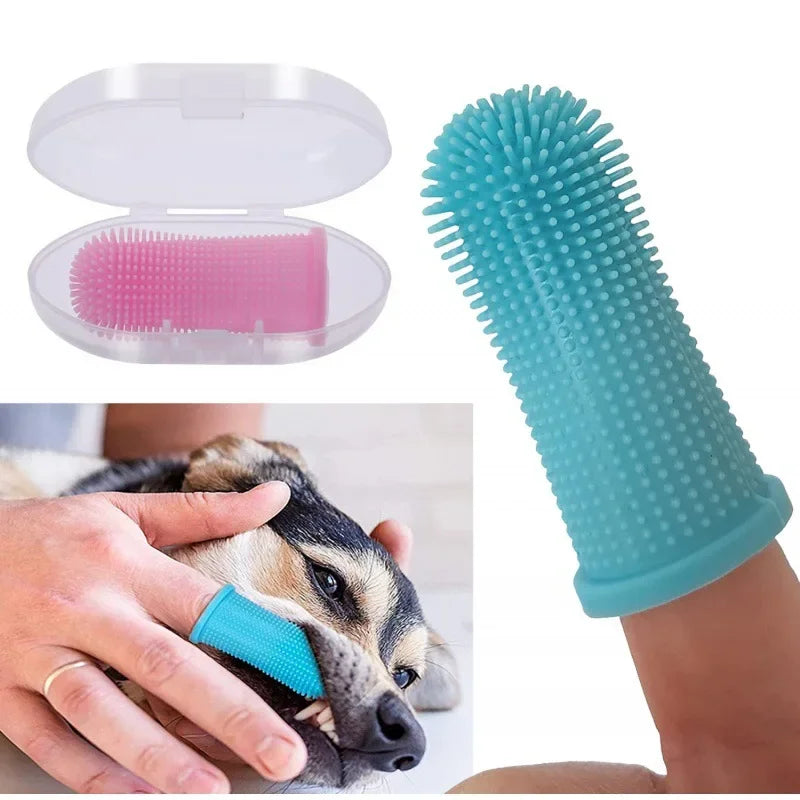 Hund Super Weiche Haustier Finger Zahnbürste Zähne Reinigung Atem Pflege Ungiftige Silikon Zahnbürste Katze Hund Zahnbürste Haustier Produkte