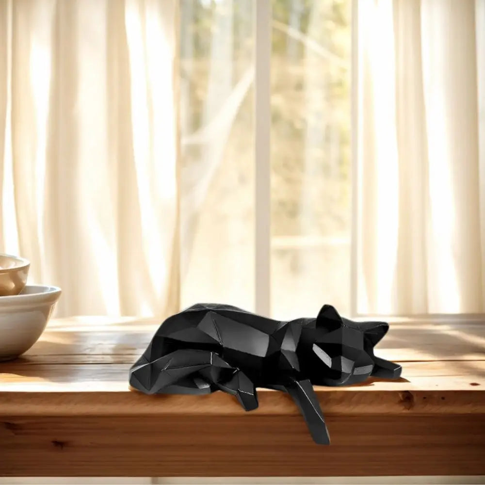 Katzenstatue, Bücherregaldekoration – moderne minimalistische Katzenfigur, Bücherregal/Schreibtisch/Büro-Dekoration, Ornament, geeignet für Wohnzimmer, kreative Heimdekoration