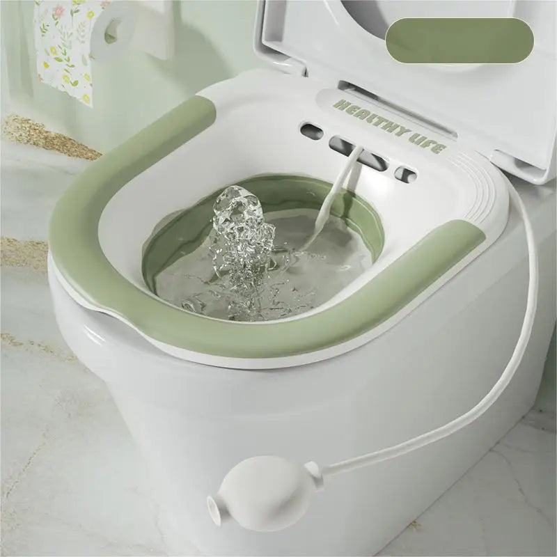 Klappbares Toilettensitzbad für schwangere Frauen, spezielles Waschbecken, Badewanne, Einweichen für schwangere Frauen, Hämorrhoiden-Patientenpflegebecken