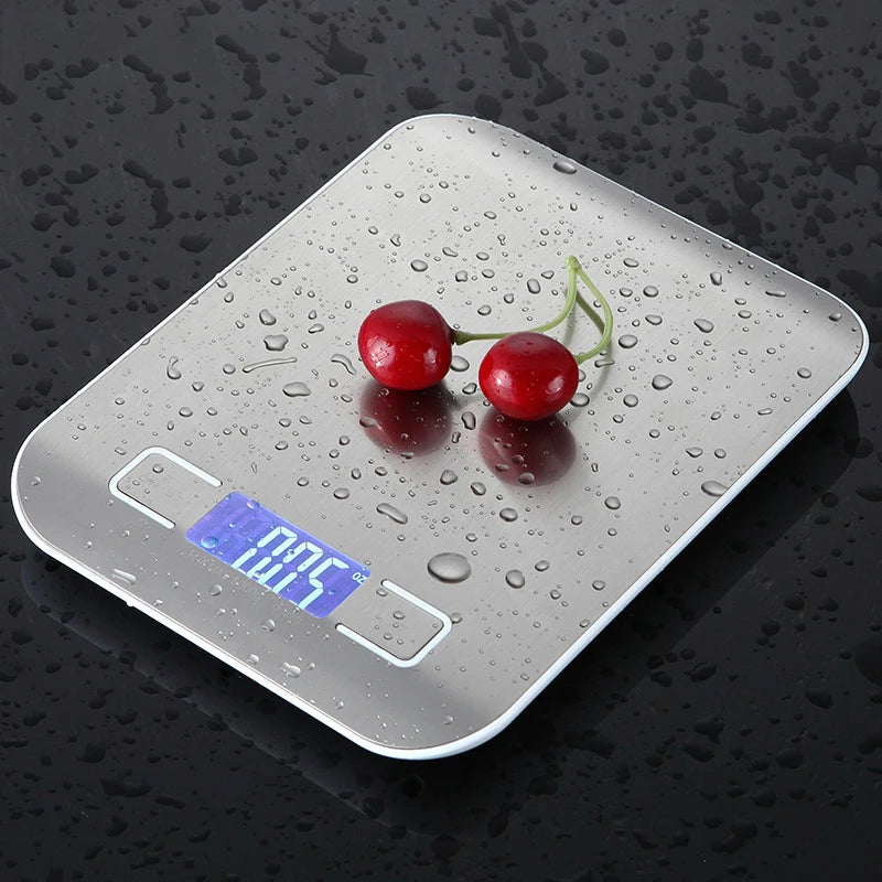 5kg/10kg Digital Kitchen Scales LCD Display Stainless Steel Electronic Scales Home Jewelry Food Snacks Weighing Baking Tools