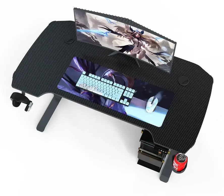 Büro-Gaming-Schreibtisch, Holz, Arbeitszimmer, verstellbar, modern, tragbar, Computer, günstige Computertische