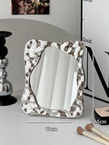 Badezimmer Behandelt Spiegel Eitelkeit Frauen Design Tragbare Spiegel Kleine Wohnheim Espejo Maquillaje Luz Hause Dekoration Zubehör