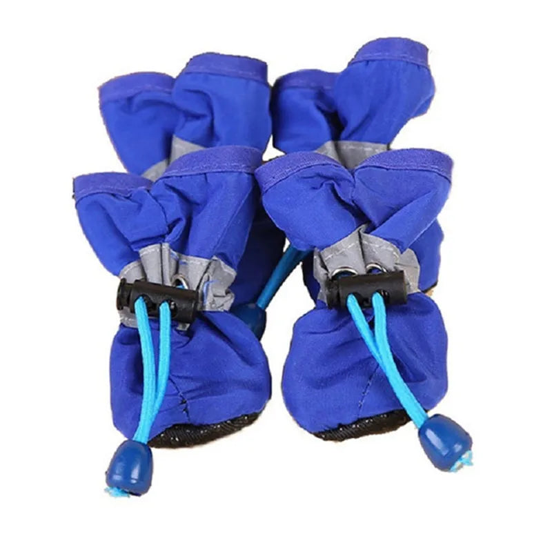4 teile/satz Wasserdichte Haustier Hund Schuhe Anti-slip Regen Stiefel Schuhe für Kleine Katzen Hunde Welpen Hund Haustier Booties pet Pfote Zubehör