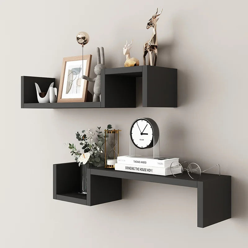 Wohnzimmer-Wanddekoration Wandregal Schlafzimmer Nachttisch Wandbehang einfache freie Kombination personalisiertes kreatives Gitter