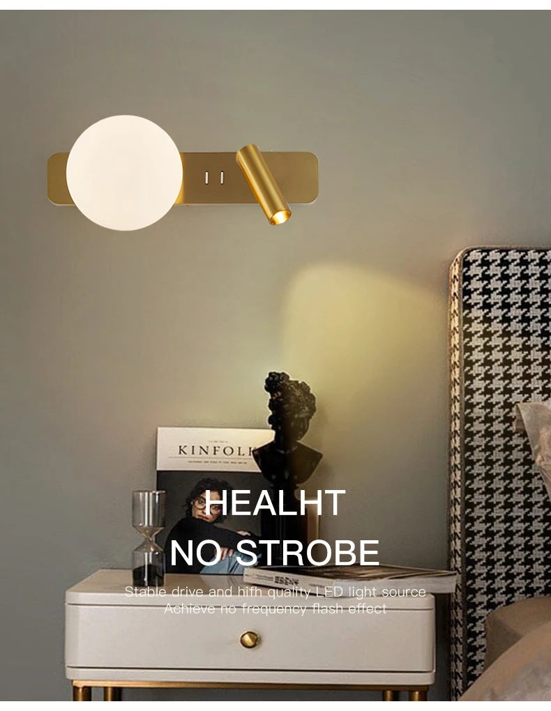Schlafzimmer Nacht Led Wand Lampe Kreative Einfache Einstellbare Wand Lampe Moderne Wohnzimmer Gang Sofa TV Hintergrund Wand Lichter