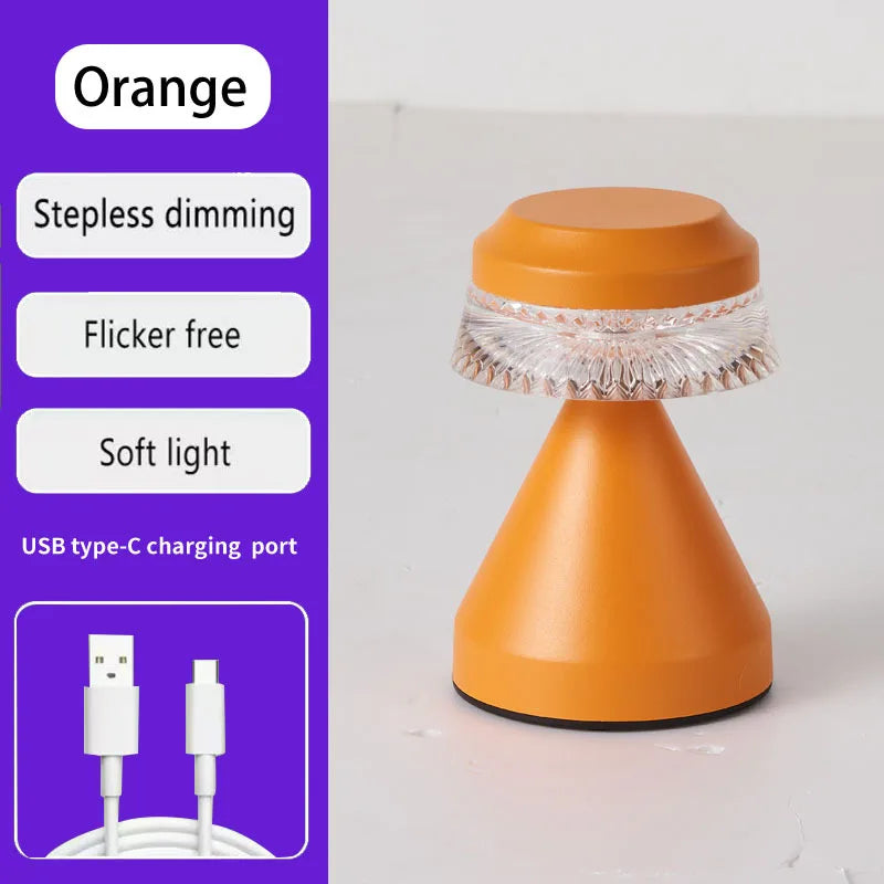 Nachttischlampe Schlafzimmer Kleine Nachtleuchte Homestay Atmosphärenlicht LED-Licht mit Einstellbarer Helligkeit Umgebungsdekoration