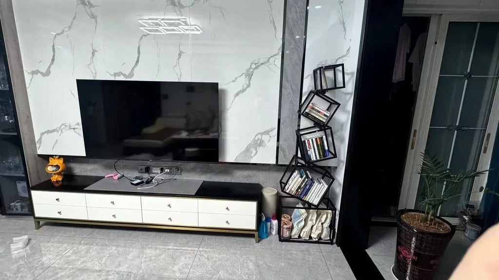 Modernes Wohnzimmer-Dekor, Kunstregal aus Eisen, Büro- und Arbeitszimmer-Bücherregal, mehrschichtiges Lagerregal zum Organisieren von Büchern und Dekorationen