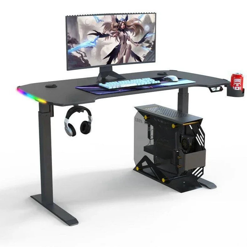 Büro-Gaming-Schreibtisch, Holz, Arbeitszimmer, verstellbar, modern, tragbar, Computer, günstige Computertische