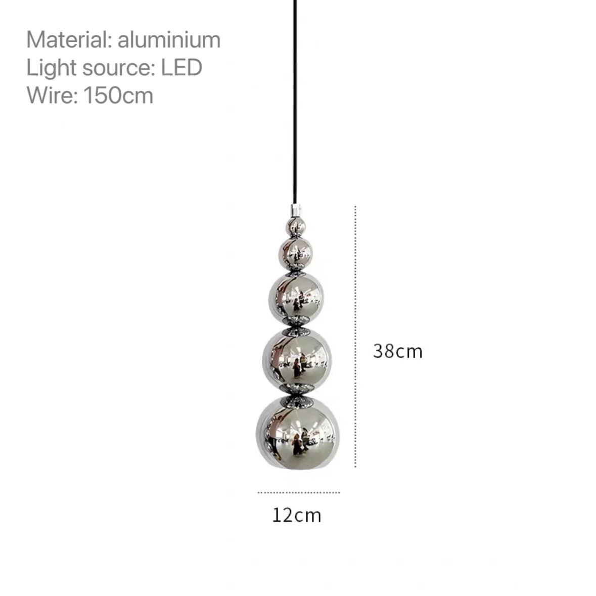 Nordische moderne Schlafzimmer Nacht Multi Ball Pendel leuchte kreative Wohnzimmer Restaurant Bar Küche Kürbis Hängelampen Beleuchtung