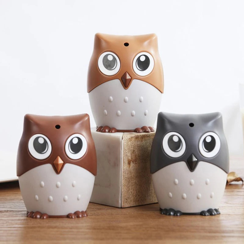Cute Cartoon Owl Toothpick Holder Desktop Automatic Toothpick Dispenser Toothpick Container Family Bar Accessories