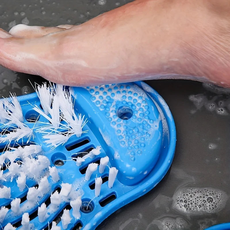 Hohe Zuverlässigkeit Dusche Fuß Reiniger Fuß Waschen Pinsel Fuß Peeling Massage Dead Skin Remover Mit Saugnapf für Baden Hotels