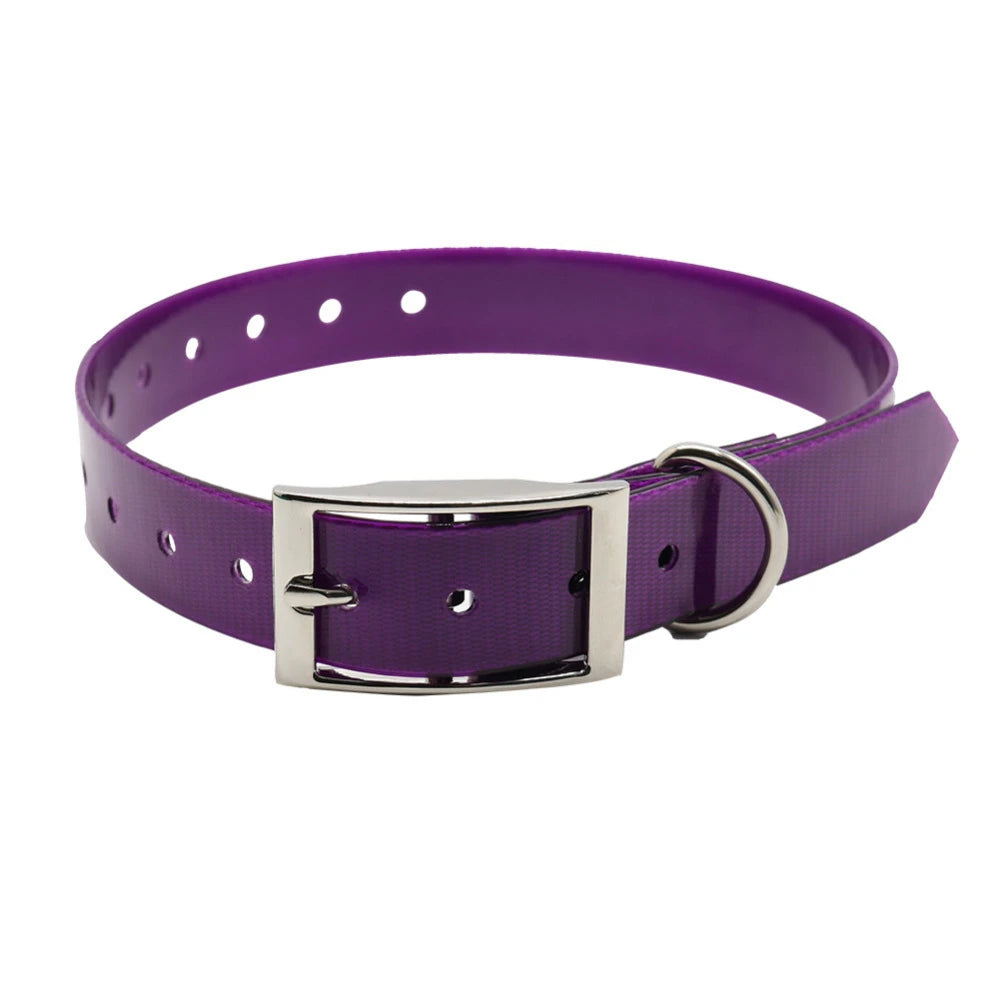 Neues modisches Hundehalsband aus hochwertigem TPU + Nylon, wasserdicht, deodorantbeständig, schmutzabweisend, leicht zu reinigende Halsbänder, 7-Farben-Haustierbedarf