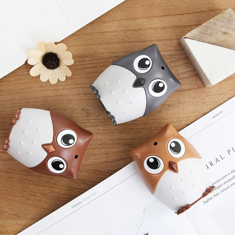 Cute Cartoon Owl Toothpick Holder Desktop Automatic Toothpick Dispenser Toothpick Container Family Bar Accessories