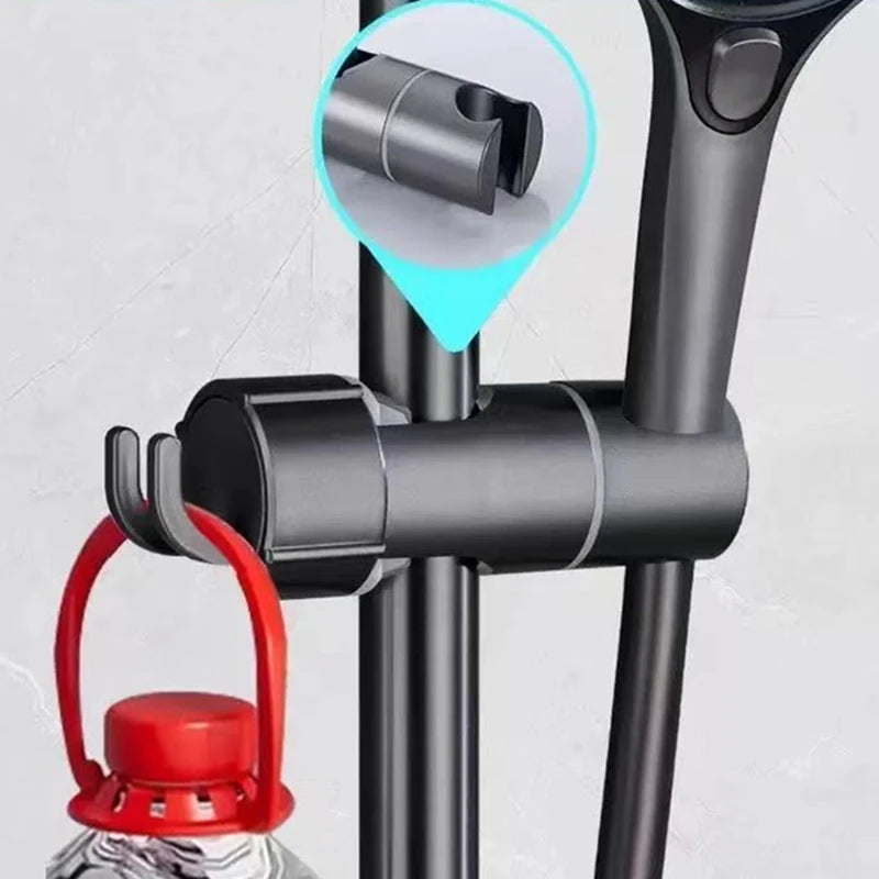 ABS Einstellbare Dusche Kopf Halter Dusche Halter Clamp Duschkopf Schiene Rutsche Halterung Bad Zubehör Rotation Haken Design