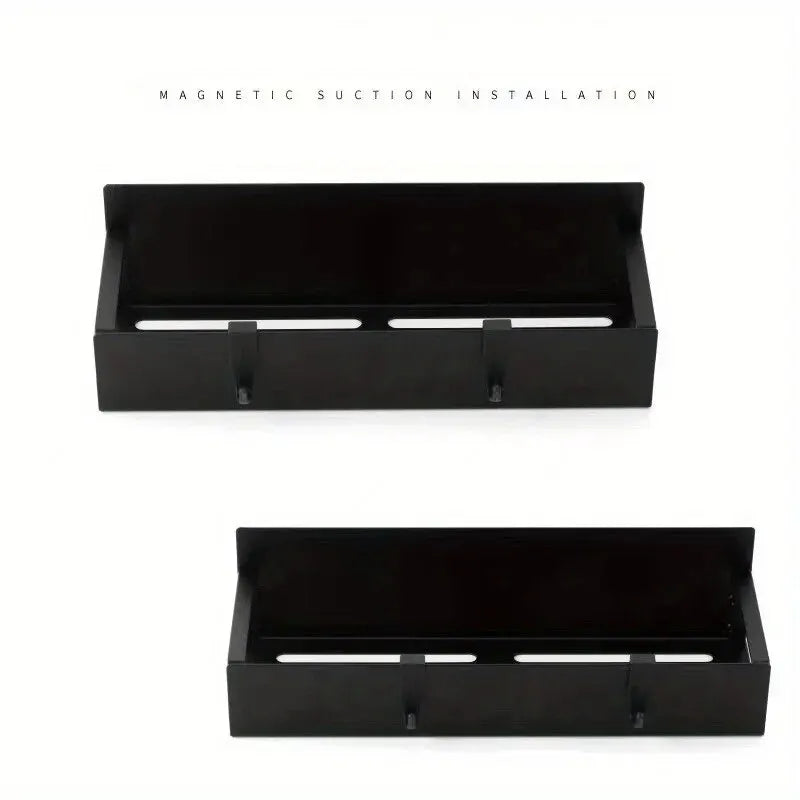 2 Stück magnetisches Lagerregal für Haushalt, Küche, Kühlschrank, Waschmaschine, seitlich hängendes Lagerregal, multifunktionale Lagerung