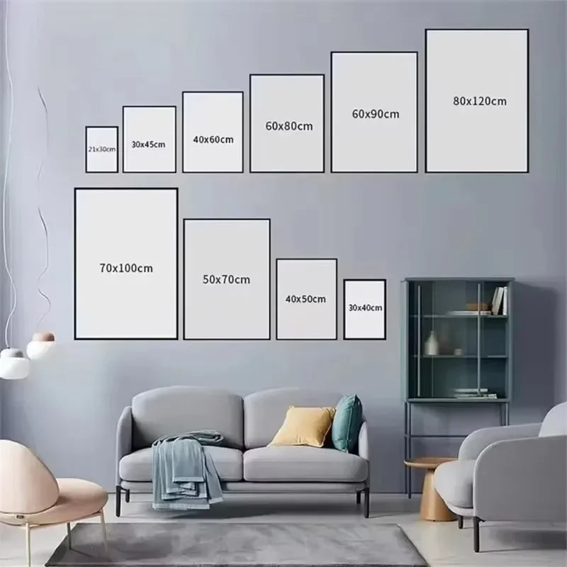 Art-Deco-Stil, geschnittenes Obst, Kunst-Leinwand, Wandmuster, Druck, Wanddekoration, Körperpositionitivität, Porträt-Orientierung, rahmenlos