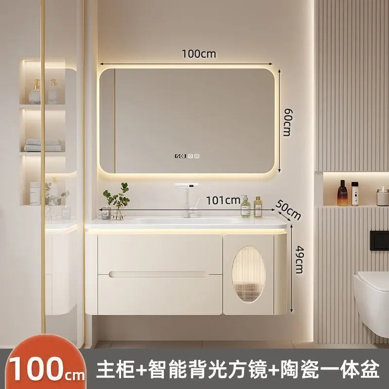 Spiegel Schwimmender Badezimmerschrank Waschbecken Schublade Regale Eitelkeit Badezimmerschrank Moderne Aufbewahrung Armoire De Rangement Zubehör