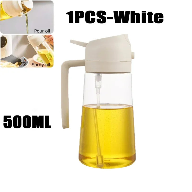 Öl Spray Topf 2-in-1 Kunststoff Haushalt Küche Öl Flasche Vernebler Nebel Füllung Kochen Öl Spray topf Dual Verwenden Camping