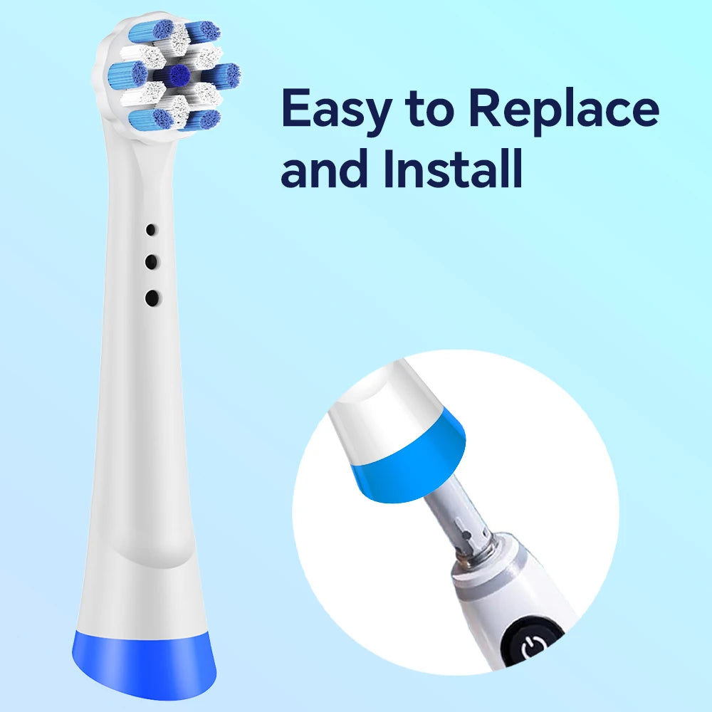 4 8 12er-Pack Zahnbürstenköpfe, kompatibel mit Oral B iO 2/3/4/5/6/7/8/9/10 Serie Ersatzbürstenköpfen für elektrische Zahnbürsten