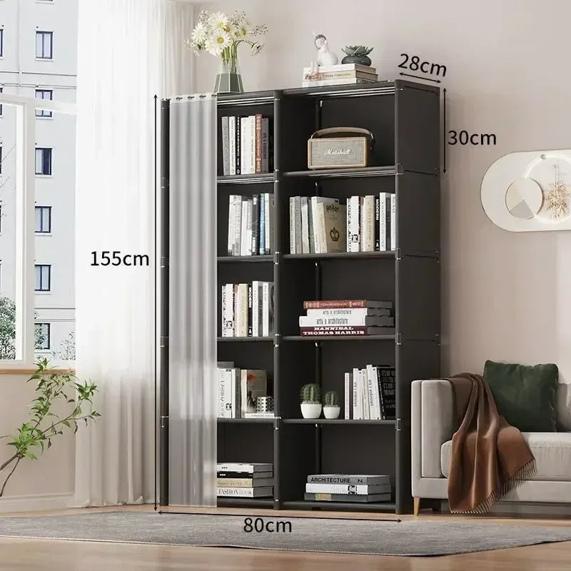 Kleiderschrank, Schlafzimmer, modernes modulares Display, moderner Kleiderschrank, minimalistische modulare Möbel, kein Bohren von Löchern erforderlich