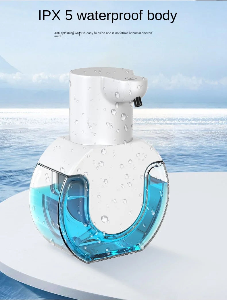 Inteligentny dozownik do mydła, 420 ml, bezdotykowy czujnik ruchu, urządzenie do mycia rąk, ścienny dozownik mydła w płynie, model na płyn/pianę