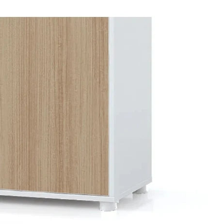 Office Furniture 2 Swing Door White Low Cabinet Office Filing Storage Cabinets