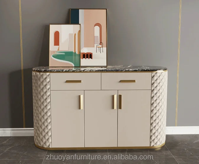 Modernes, schlichtes Wohnzimmermöbel-Set aus MDF, gepolstert mit TV-Schränken aus PU-Leder, Designs für Möbel
