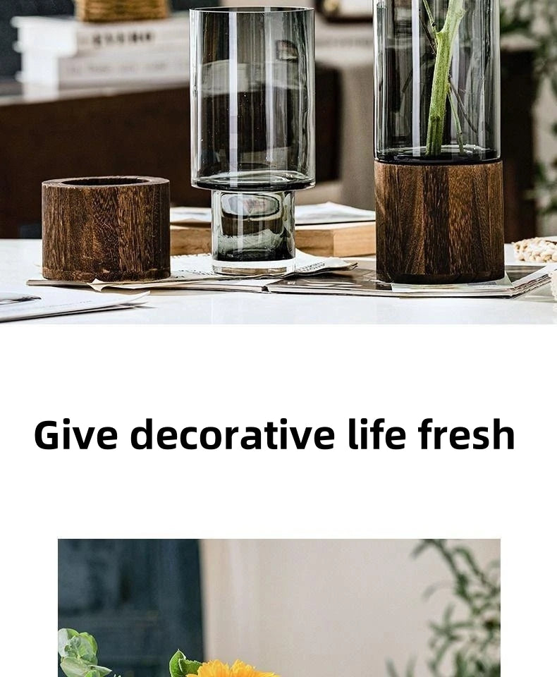 Licht Luxus Einfache Retro Vase Dekoration Kreative Primäre Farbe Glas Wasser Pflegende Vase Wohnzimmer Tisch Dekoration