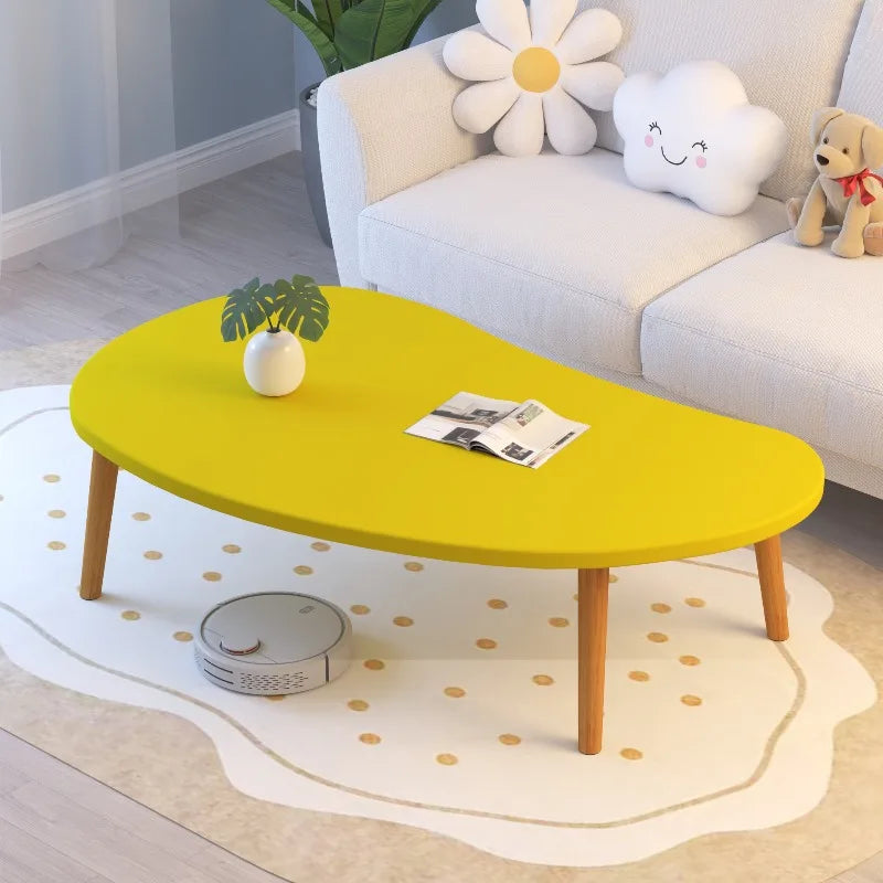 Couchtisch für Mietwohnungen Kleiner Tisch Wohnzimmer Zuhause Moderner Einfacher Cremefarbener Stil Schlafzimmer