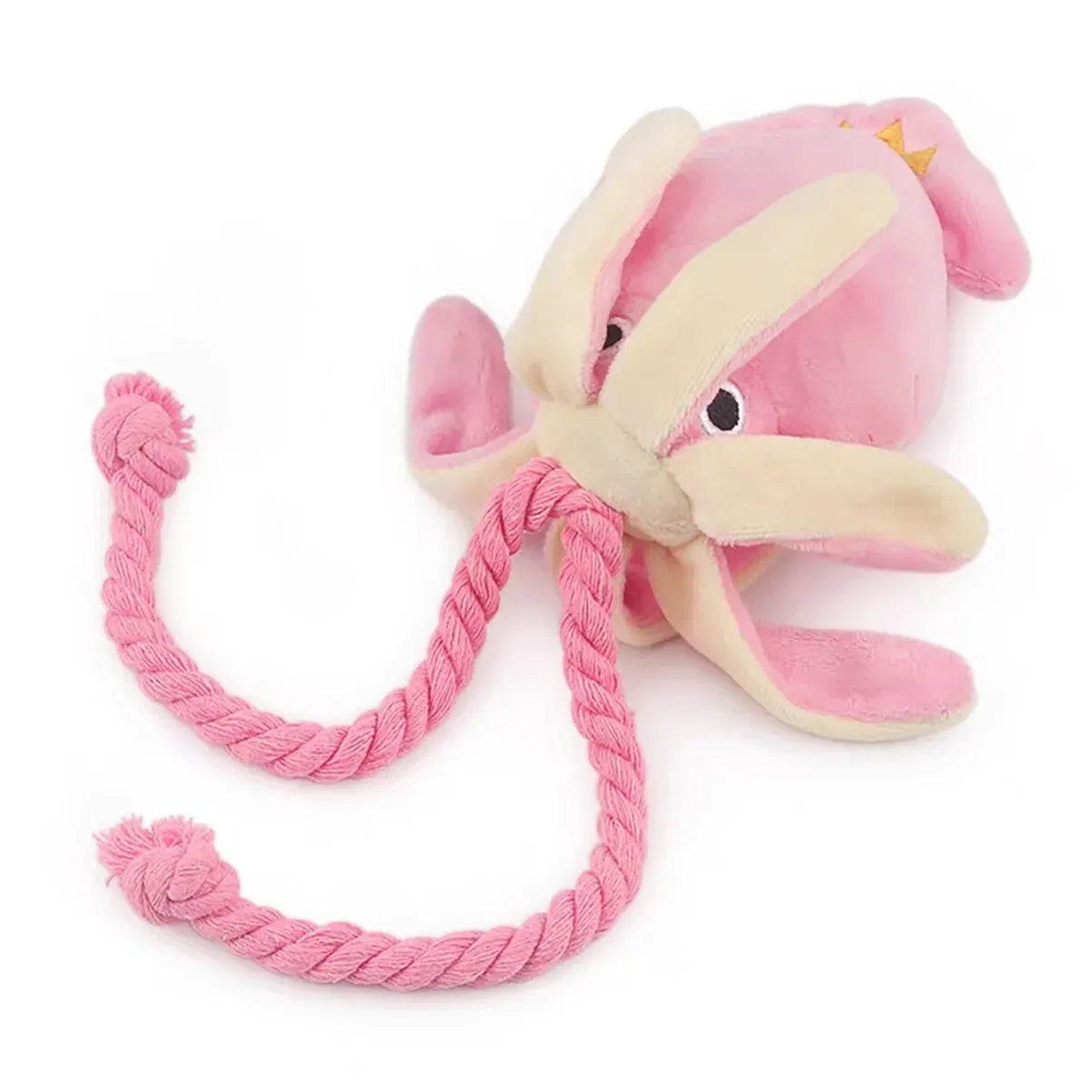 Supet pet octopus plüsch seil spielzeug ist bissfest, lustig und interaktiv, geeignet für den Innen-und Außenbereich