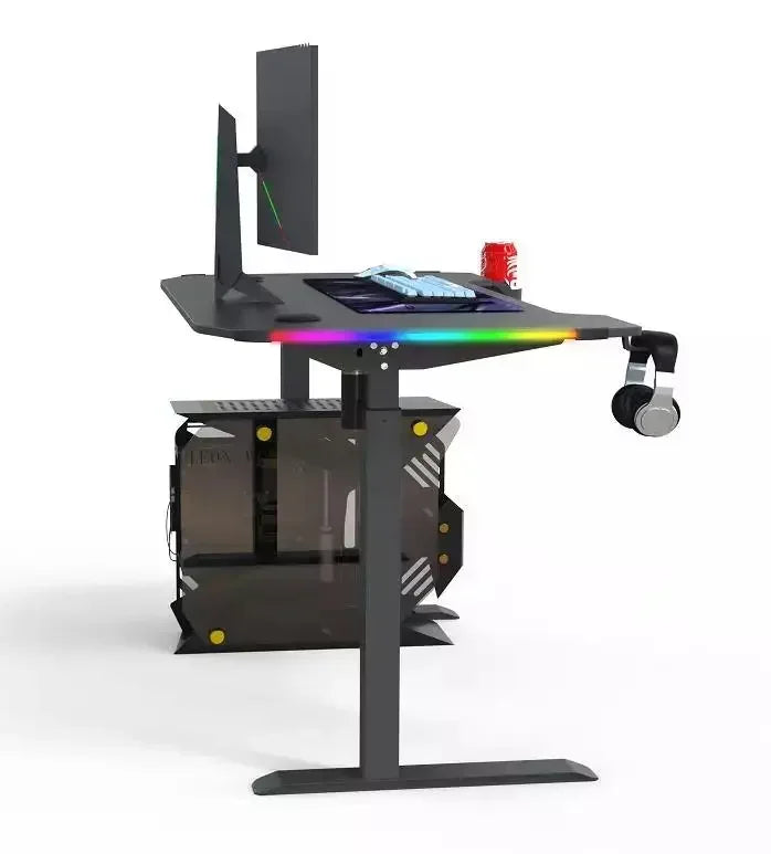 Büro-Gaming-Schreibtisch, Holz, Arbeitszimmer, verstellbar, modern, tragbar, Computer, günstige Computertische