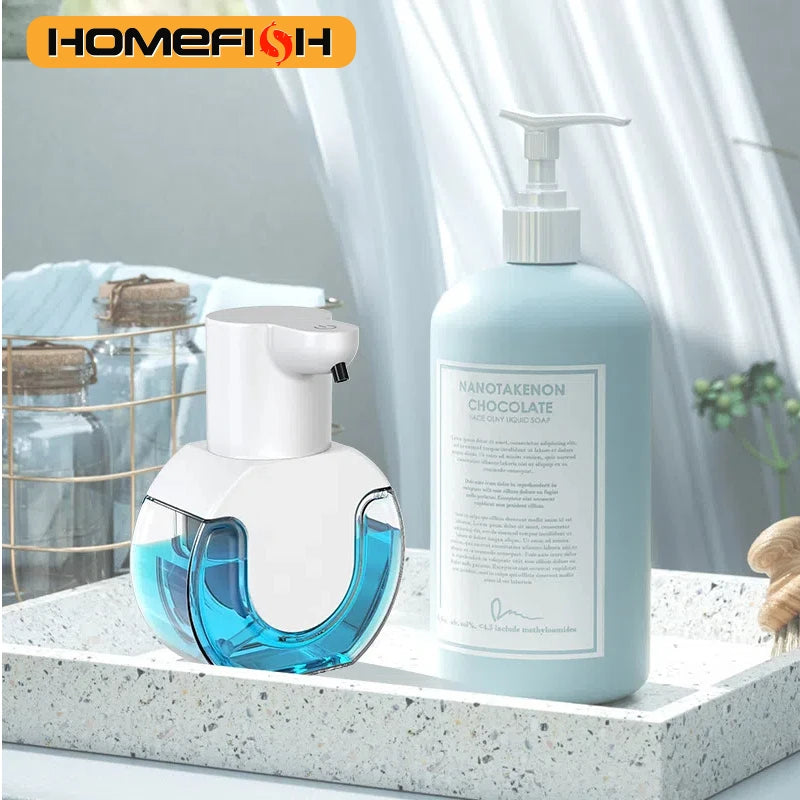 Inteligentny dozownik do mydła, 420 ml, bezdotykowy czujnik ruchu, urządzenie do mycia rąk, ścienny dozownik mydła w płynie, model na płyn/pianę