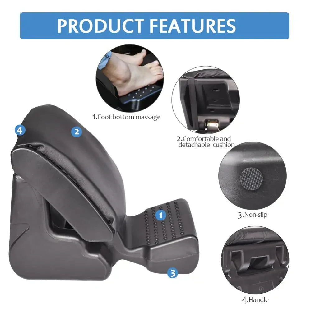 Home Office unter dem Schreibtisch, Auto-Fußstütze, ergonomischer Fußhocker, winkelverstellbare Fußstütze mit 3 Funktionsmodi