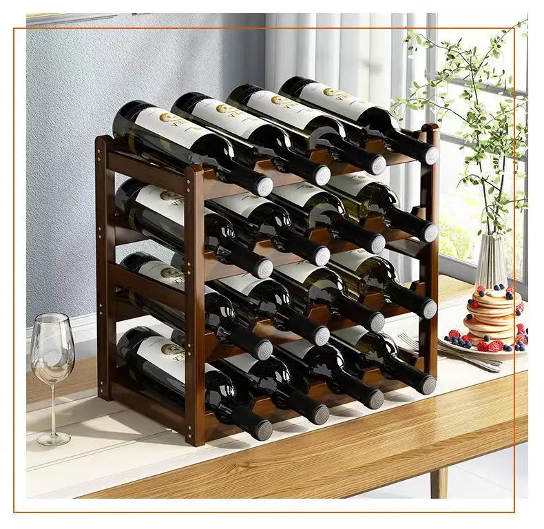 Rot WeinRack Dekoration Haushalt Gitter Wein Display Rack Tisch Kreative WeinFlasche rack Einfache wein Schrank Montieren Lagerung Rack