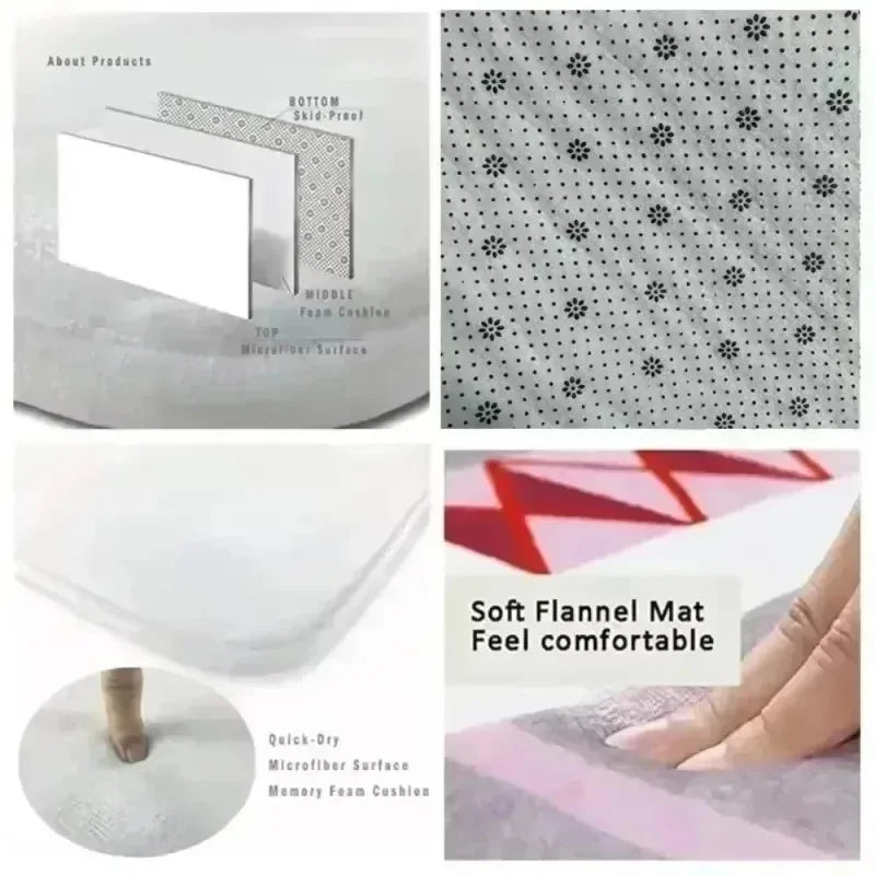 Große Böhmische Bunte Bodenmatte für Wohnzimmer und Schlafzimmer, Große Innen-Bodenmatte Moderne Heimdekoration Moderner Wohnzimmerteppich