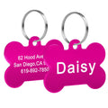 Bone-shaped Pet ID Tag, Personalized Name Tags for Dogs and Cats, Anti-Loss, Free Engraving, Collar Pendant, Bone for Small, Medium, and Large Pets