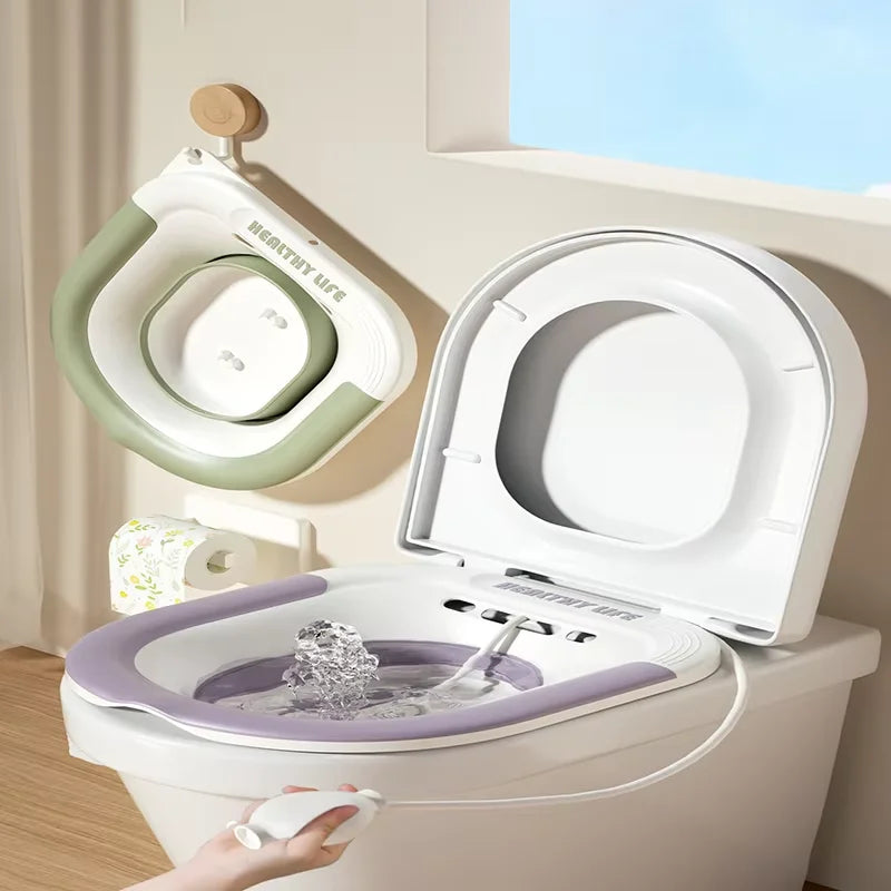 Klappbares Toilettensitzbad für schwangere Frauen, spezielles Waschbecken, Badewanne, Einweichen für schwangere Frauen, Hämorrhoiden-Patientenpflegebecken