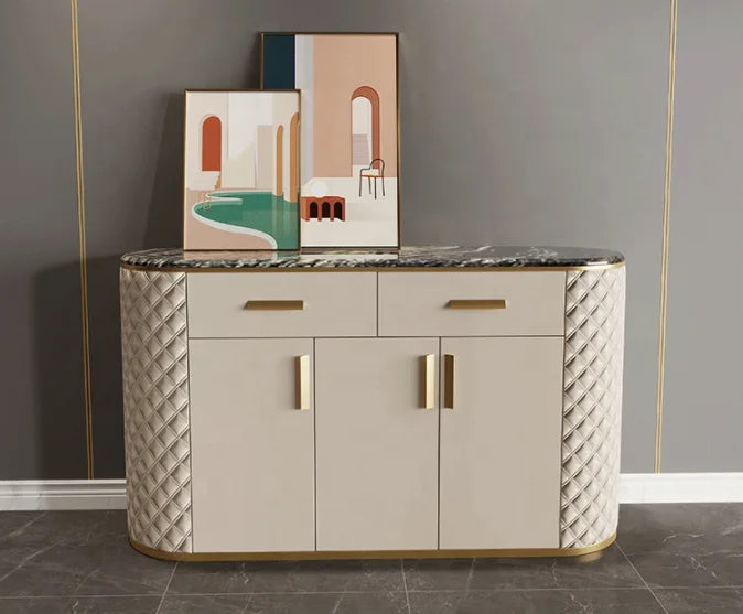 Modernes, schlichtes Wohnzimmermöbel-Set aus MDF, gepolstert mit TV-Schränken aus PU-Leder, Designs für Möbel