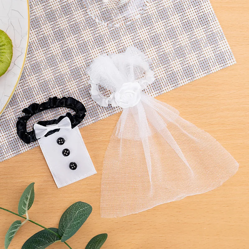Hochzeit Tisch dekoration Weinglas Tasse Abdeckung Braut Bräutigam Kostüm Glas DIY Braut Braut dusche Junggesellen abschied Dekor zu sein